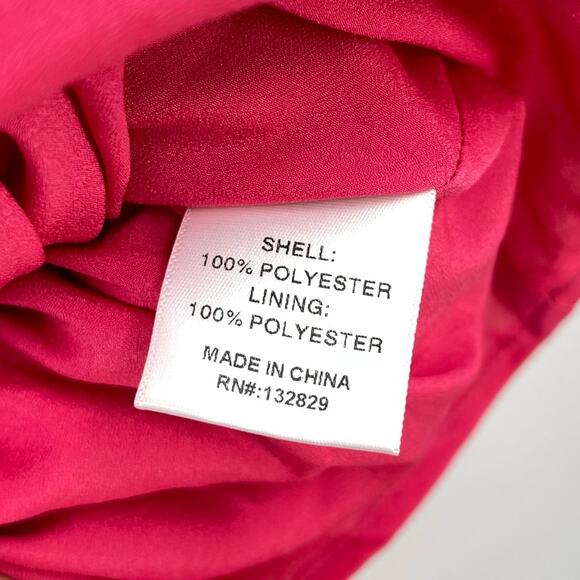 NBD | NWT Sarita Gown in Lipstick Pink Strapless Ruffle Midi Dress S - Picture 15 of 16